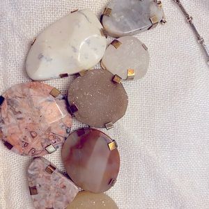 Anthropologie gem/rock necklace